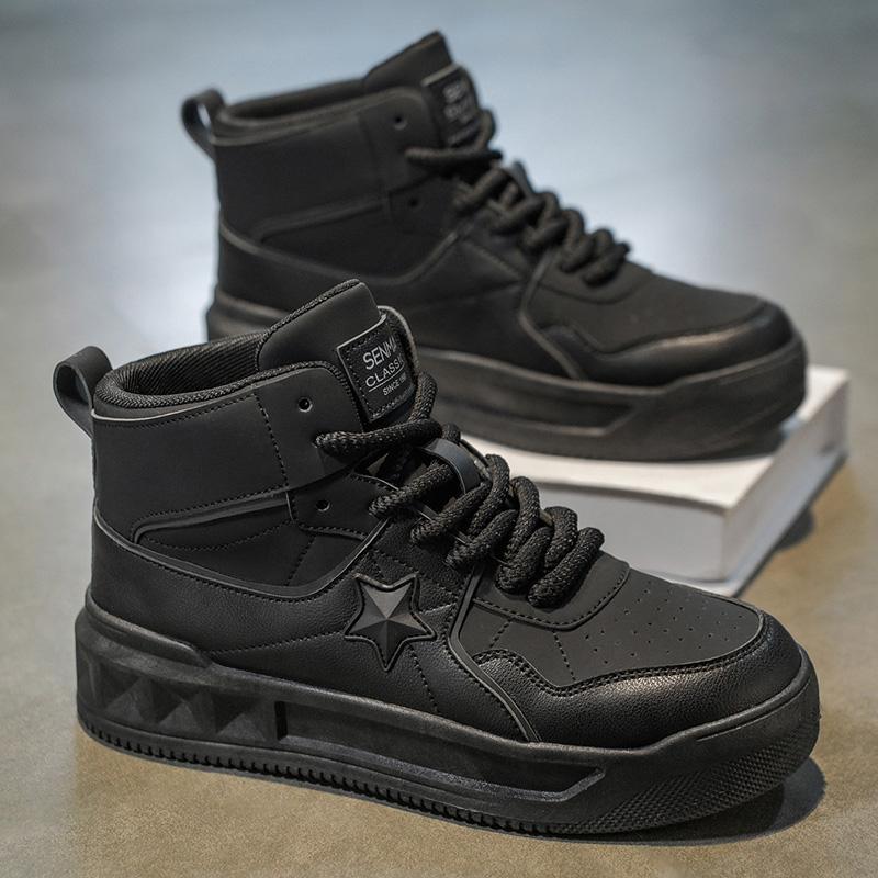 

Martin boots men s 2025 new white casual tooling boots heightening outdoor short boots black shoes men s boots 44