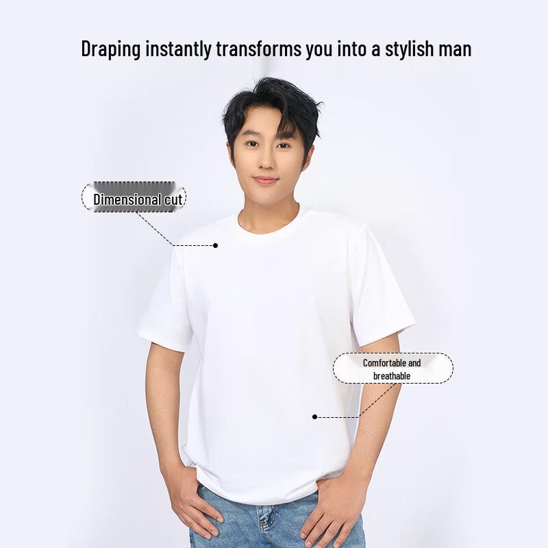 One's Member Men's Antibacterial Combed Cotton 3-Pack T-Shirt