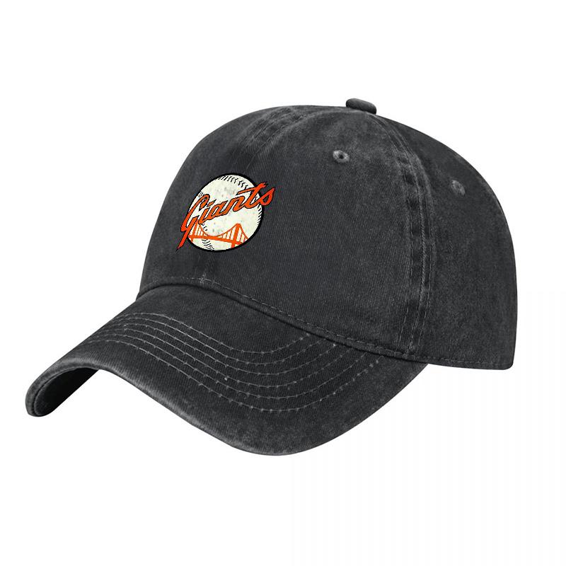 San Francisco Giants Logo Washed Canvas Baseball Cap Classic Team Embroidered Design Vintage Style Adjustable Fit for Adults