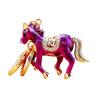 Keychain Pendant Double-Sided Rhinestone Chinese Zodiac Fortune-Attracting Horse Key Chain Metal Handbag Charm