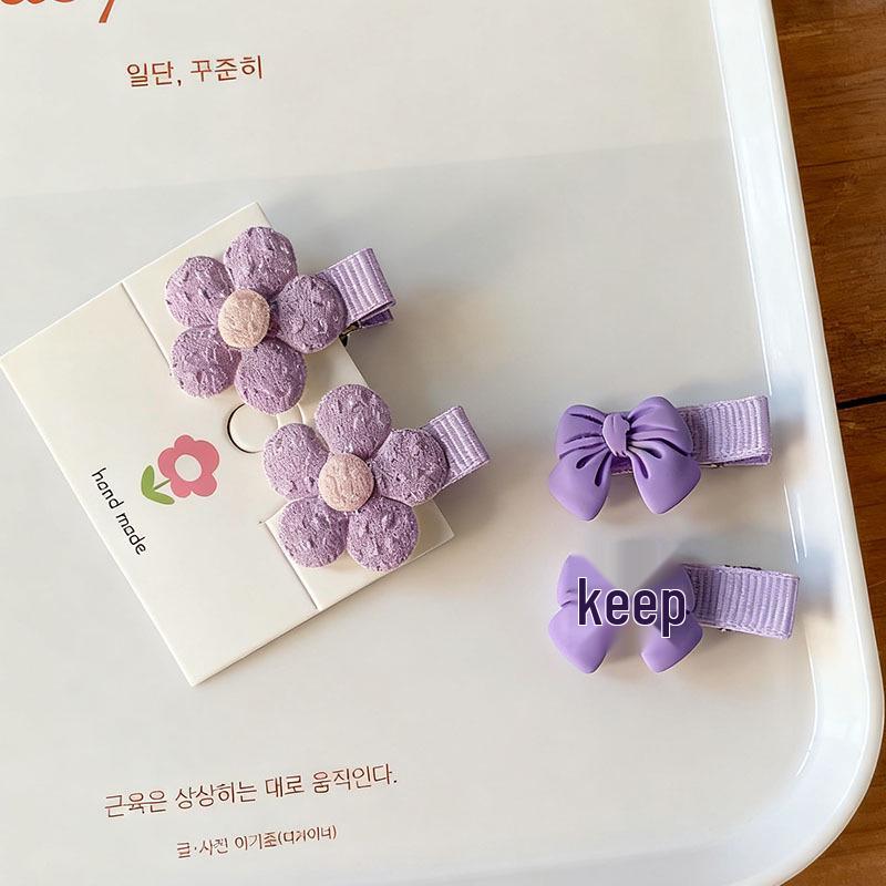 Adorable Hair-Friendly Fabric Hair Clip for Baby Girls - Perfect for Thin Hair & Cute Bangs