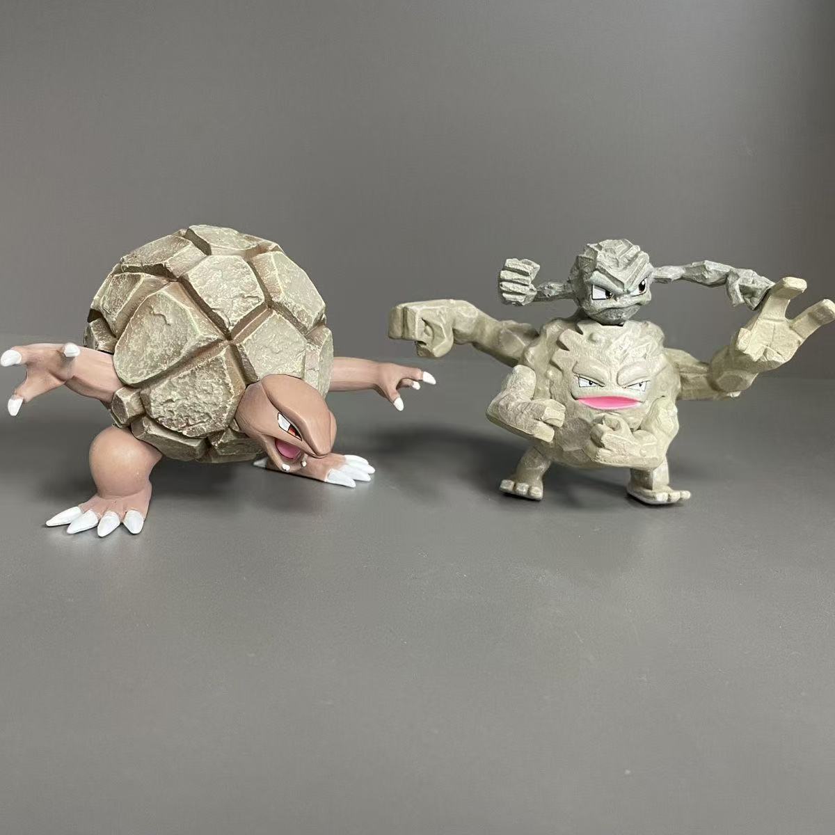 Cartoon Anime Pokemon Figure Geodude Evolutionary Combination Action Figures Pvc Collection Model Toys For Children Gifts