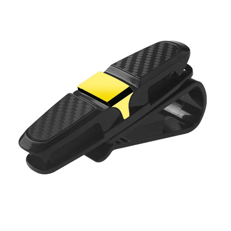 Car Glasses Holder Sun Visor Clip Universal Car Glasses Case Box Card Ticket Sunglasses Holder Clip Eyeglasses Stand Fastener