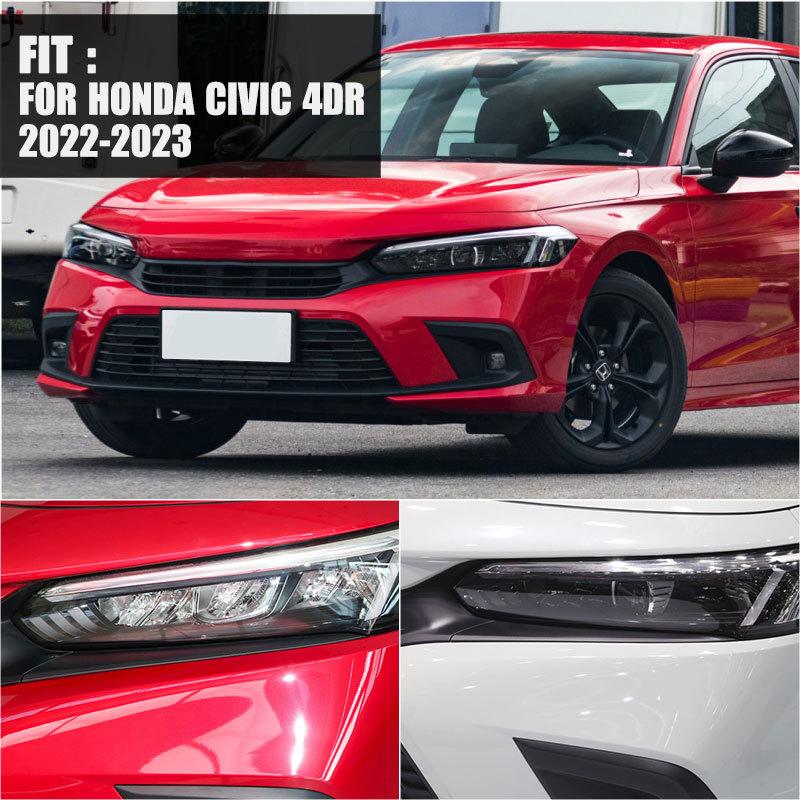 Left Right Front Headlight Eyelids Eyebrows Headlamp Eye Lid Cover Trim For Honda Civic 4dr   71207T31H01 71202T31H01