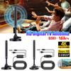 4K/1080P HD Digital TV Antenna with Signal Amplifier 480+ Miles Portable HD TV Antenna Magnetic Base VHF UHF for DVB-T2 TV HDTV