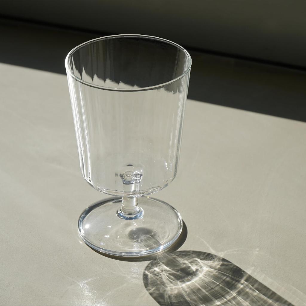 Hario Glass Goblet 300ml Clear Glass Goblet with Microwave Made In Line, Capacity, Molding, Safe, Heat-resistant Glass, Japan, GG-300-M