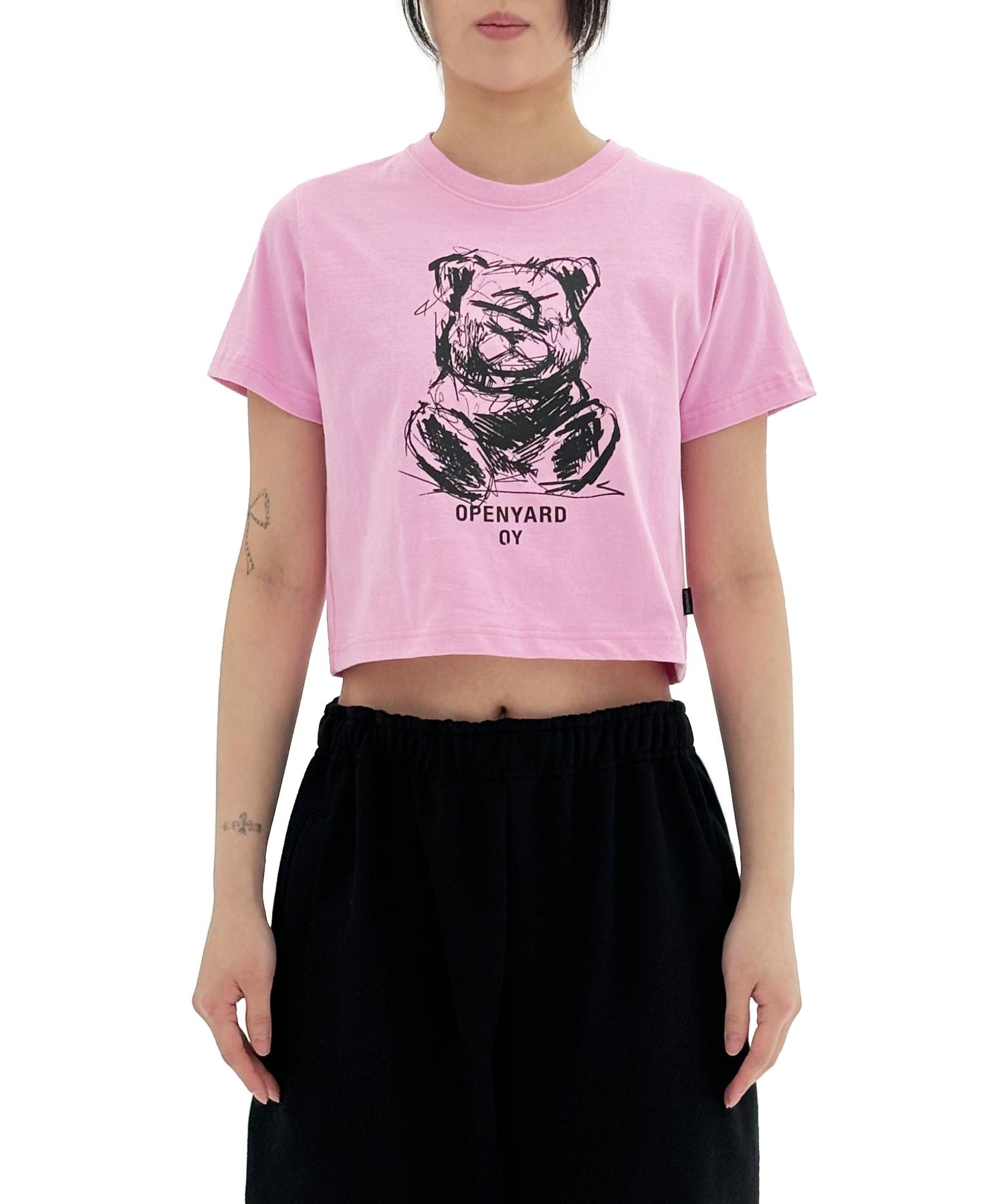 Oy Sketch Odolly Crop T-Pink One Size