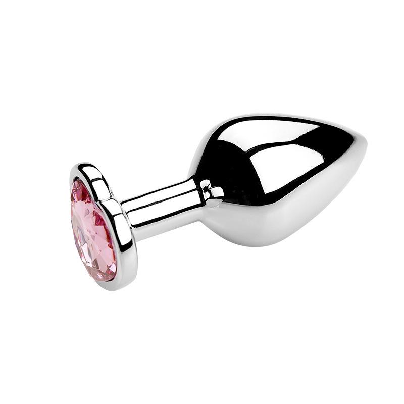 Heart-Shaped Metal Anal Plug - Prostate Massager & Dilation Toy for Adults