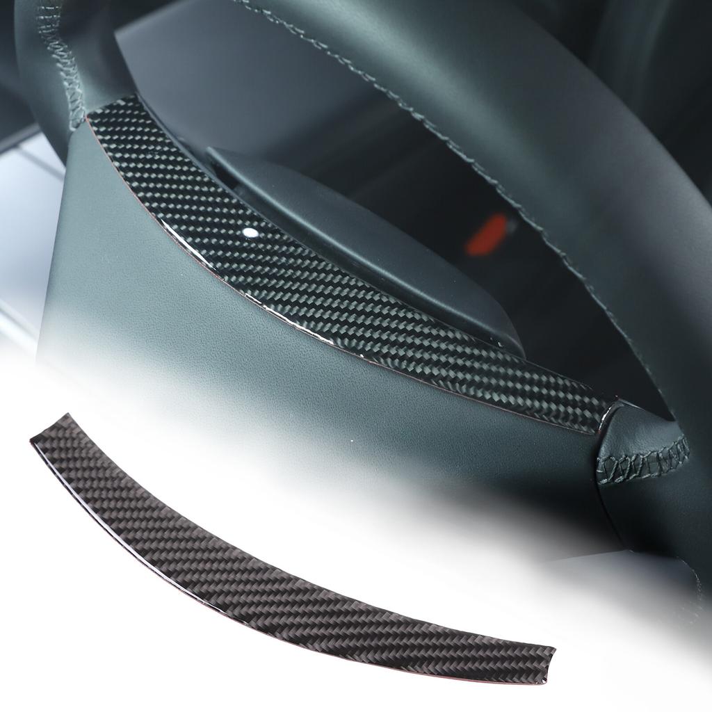 Carbon fiber Steering Wheel Upper Trim Sticker For Tesla Model 3 -24