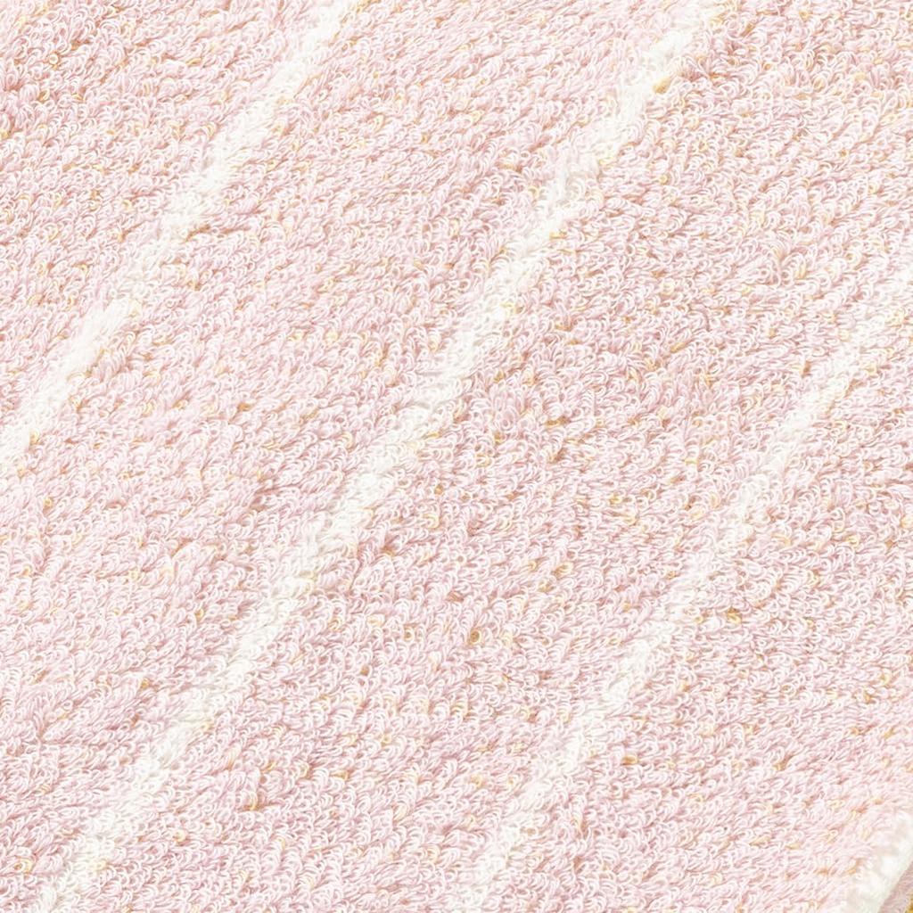 Kusunokibashi Monori Imabari Organic Cotton Face DOUBLE STAR Color Nuance Made In 34 X 80 Product Towel, Magic, Color, Japan, Pink, Approx. Cm,
