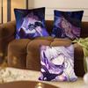 1pc Game Cool Anime Girl Honkai Star Rail Jade Pillow Case Fashion Square Pillowcase Bedroom Sofa Room Ins Decoration Leisure