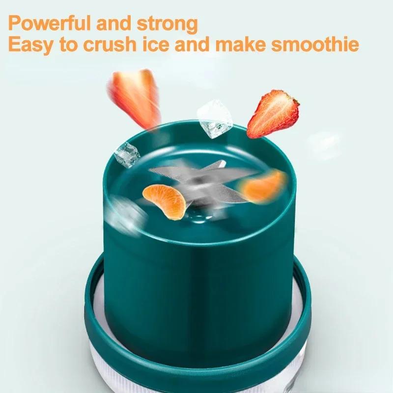 Portable Blender Mini Blender USB Rechargeable Handheld Blender Suitable for Sports Travel and Outdoor Activities