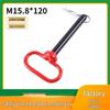 Trailer Spring Pin with 15 Pins, 10mm Pin Diameter, 8mm Pin Distance, Includes 1 Safety Pin