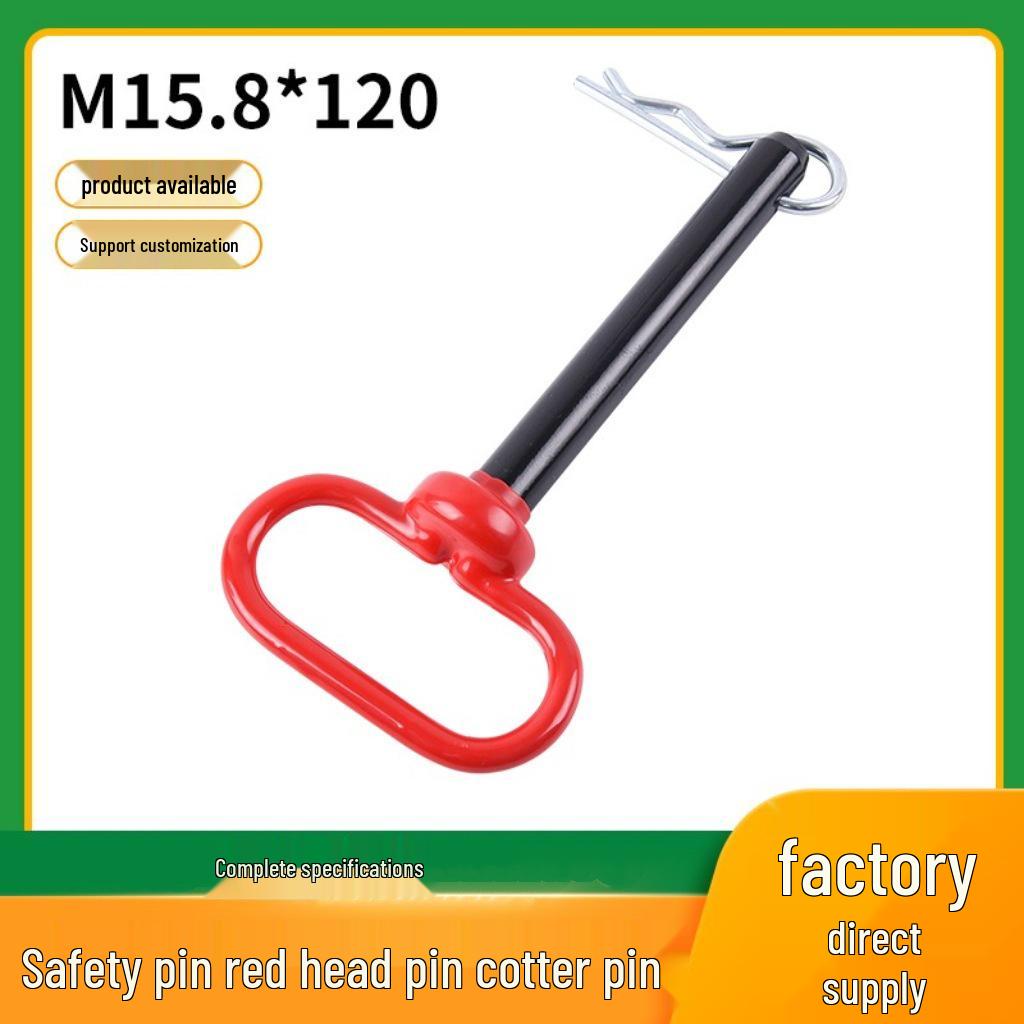 Trailer Spring Pin with 15 Pins, 10mm Pin Diameter, 8mm Pin Distance, Includes 1 Safety Pin
