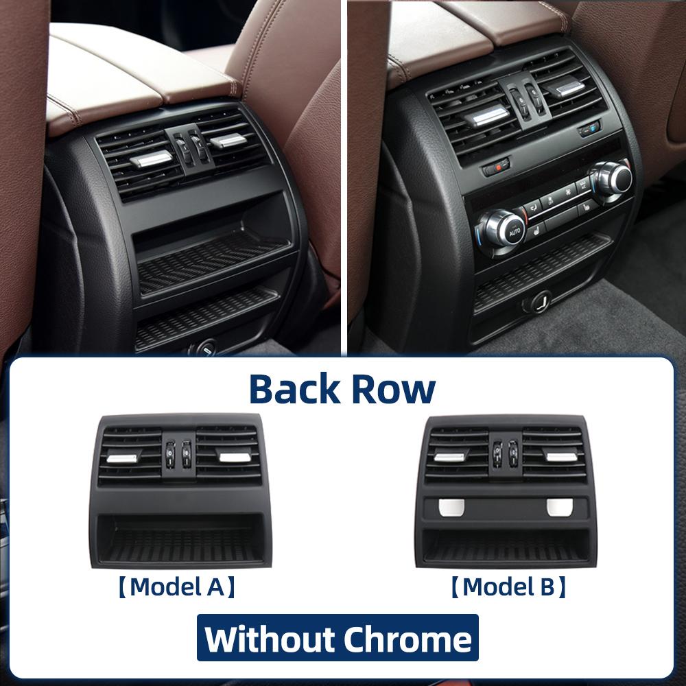 Car Front Rear Air Conditioning Chromed AC Vent Grille Outlet Cover Panel For BMW 5 Series F10 F18 2010-2017