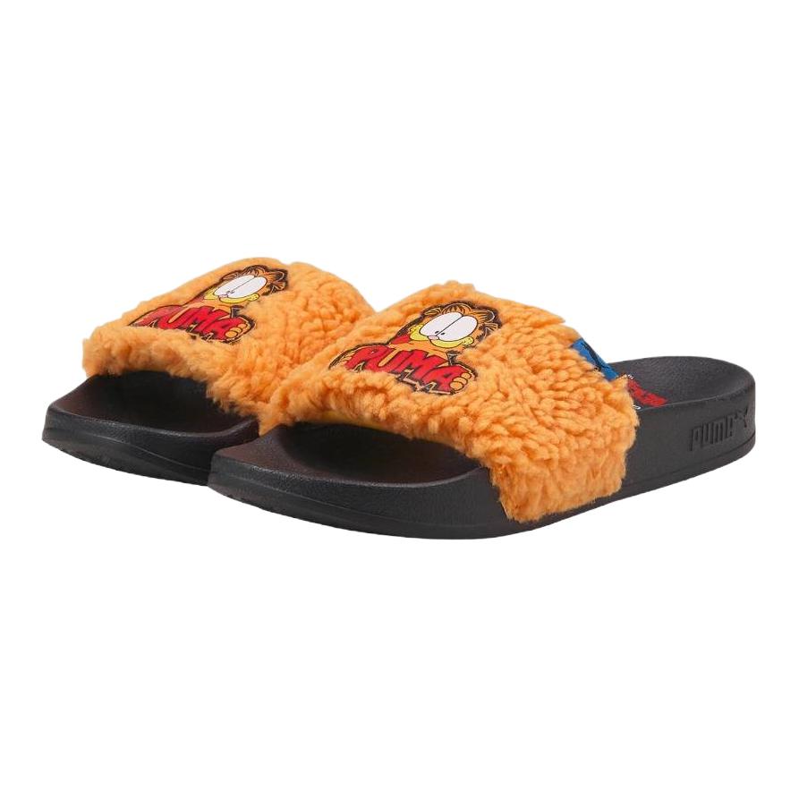 Puma Garfield x Leadcat 2.0 Slide Little Kid Hungry Garfield Kids Sneakers Black Zinnia 385003-01