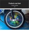 Motorcycle 24cm Colored Spoke Sleeves - 72 Pack, Eco-Friendly Radiation Decoration Strips