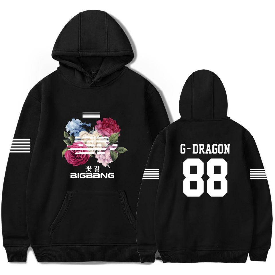 Welttournee Hoodie G Dragon Gleiche Sportbekleidung Herren und Damen Herbst Warmer Fleece Hoodie Kpop Bigbang Fan Hip Hop Kostüm