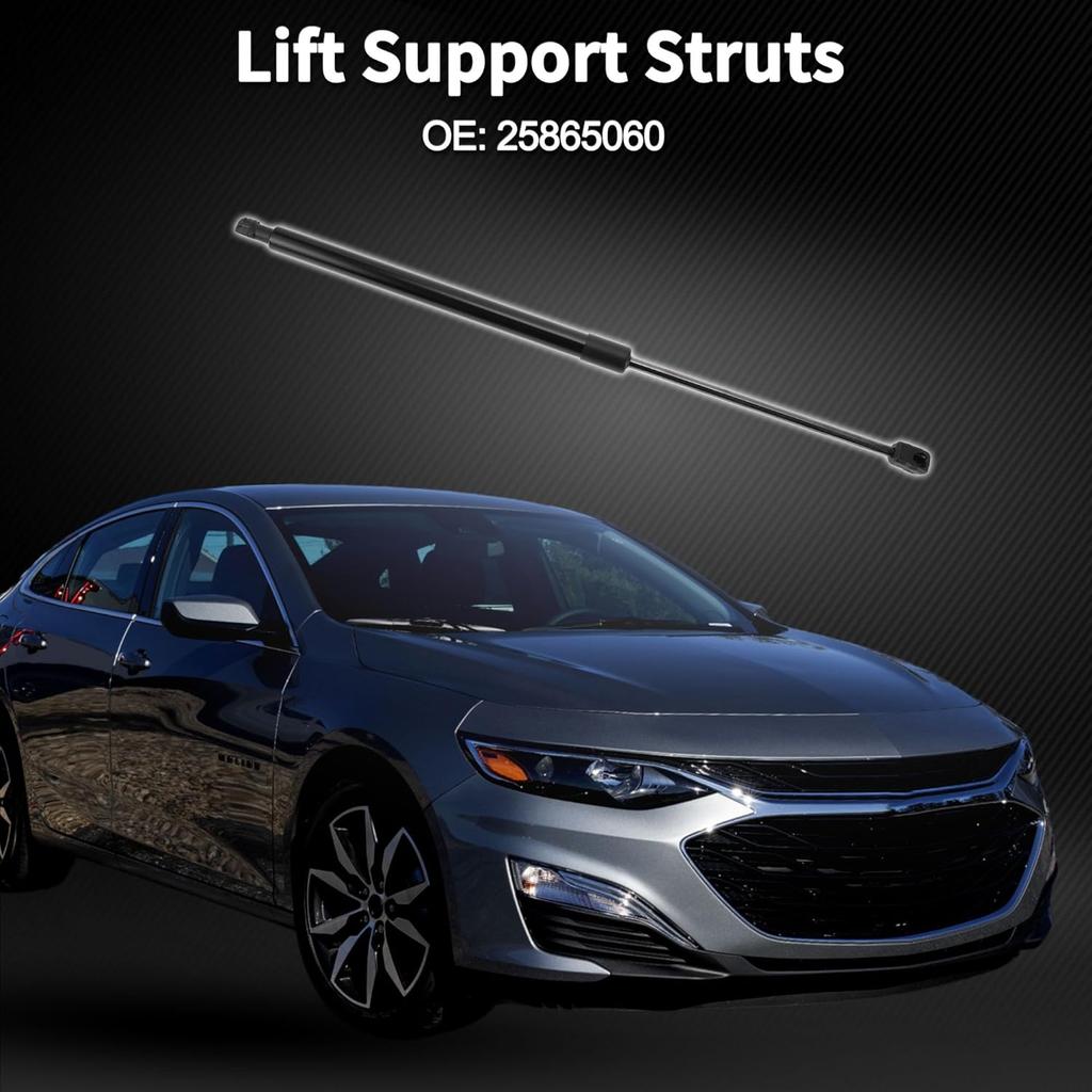 Lift Supports Struts Gas Spring No.25865060 for Chevrolet Malibu 2008-2012 Sedan Black 1PCS Front Hood