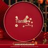 Red Wedding Toasting Tray: Tea, Fruit, Candy Dish – Wedding Supplies, Happy Tray by Wang Jin
