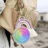 Round Emotion Friendship Double-Sided  Keychain Bag Pendant Feelings Wheel Keychain Car Keyrings