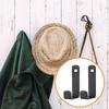 2 Pieces Wall Hook Coat Hanger Easy to Install Multi Purpose Hanging for Entryway Door Storage