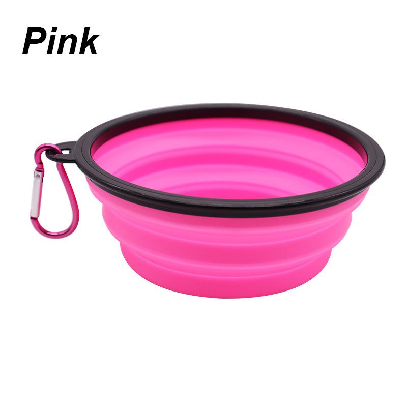 Outdoor Travel Portable Feeding Bowls Cat Dog Bowl Pet Items Dog Food Bowl Food Water Container Silicone Bowl Collapsible
