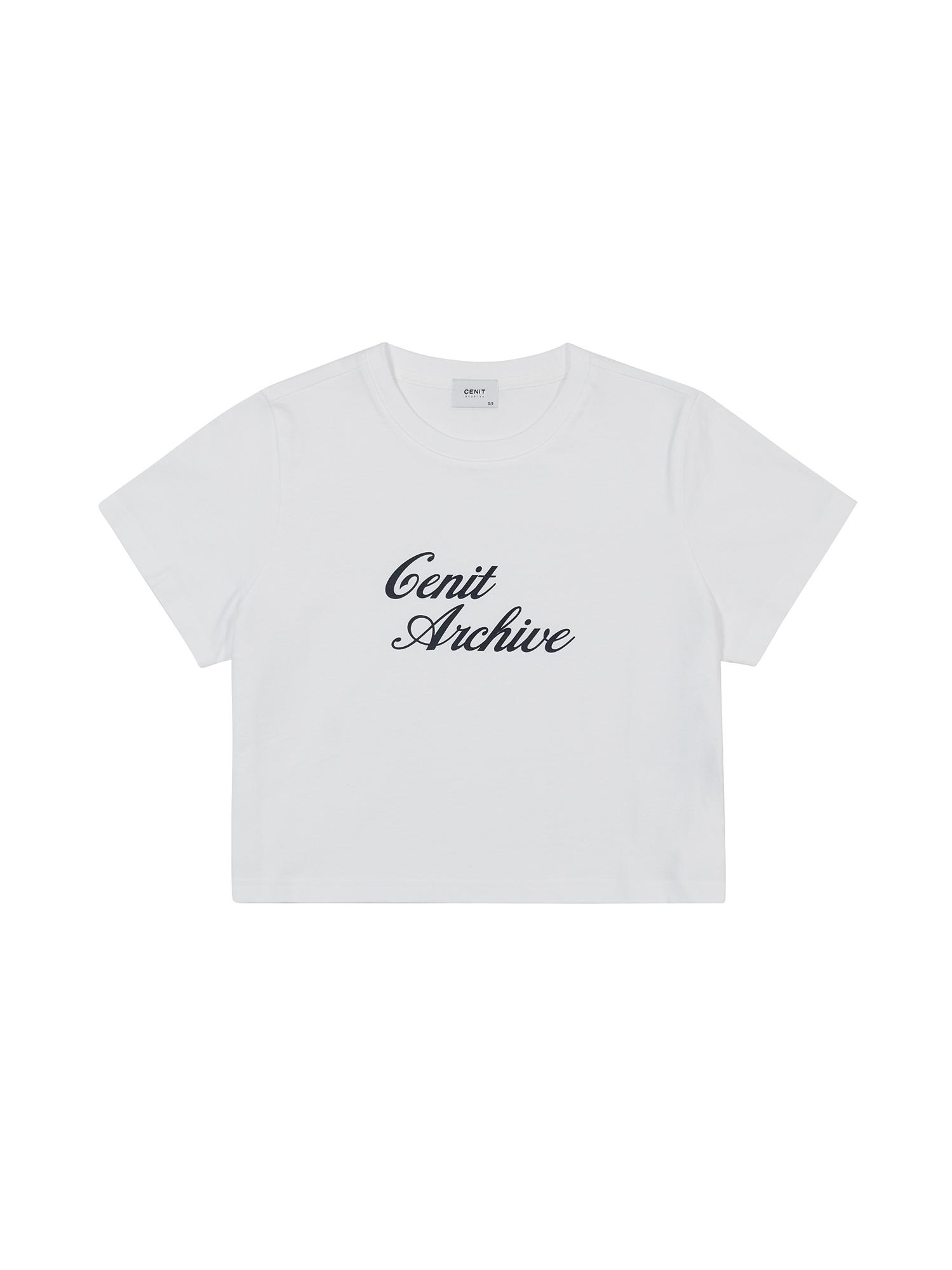 Senit Cute Crop T-Shirt White O/S