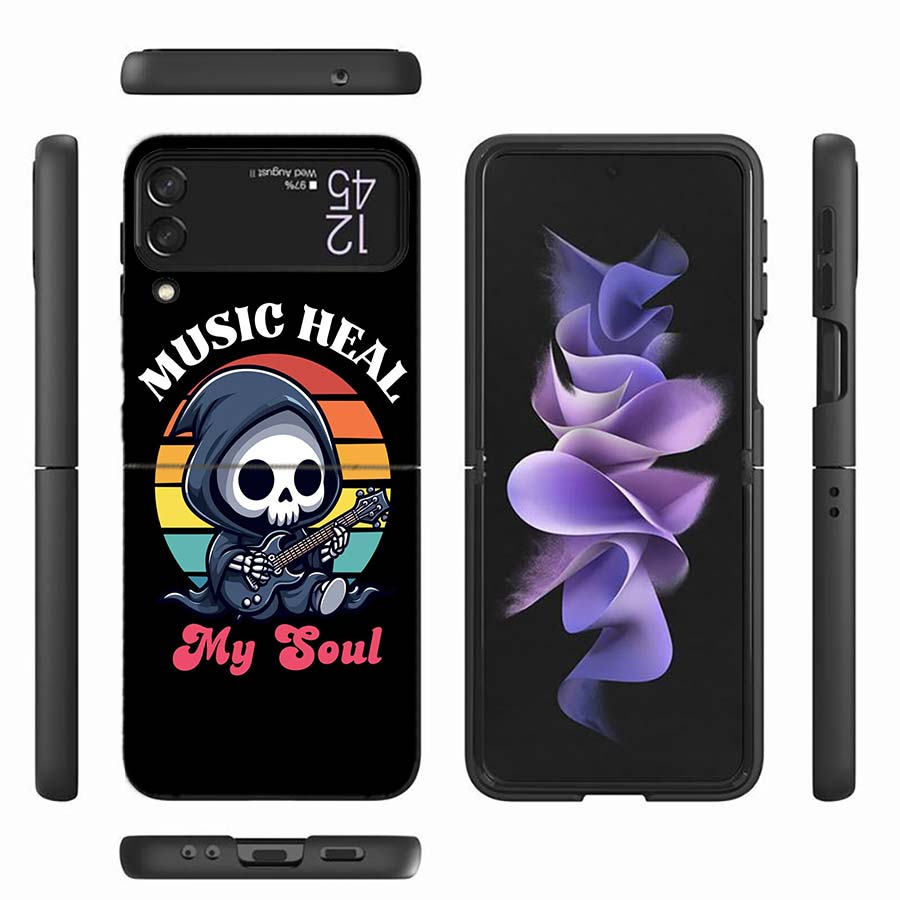 

Cute And Quirky Reaper Phone Case For Samsung Z Flip 6 7 5G Z Flip 5 Galaxy Z Flip 3 4 5G ZFlip Shockproof Hard Cover TPU PC Coq Galaxy Z Flip 6 5G