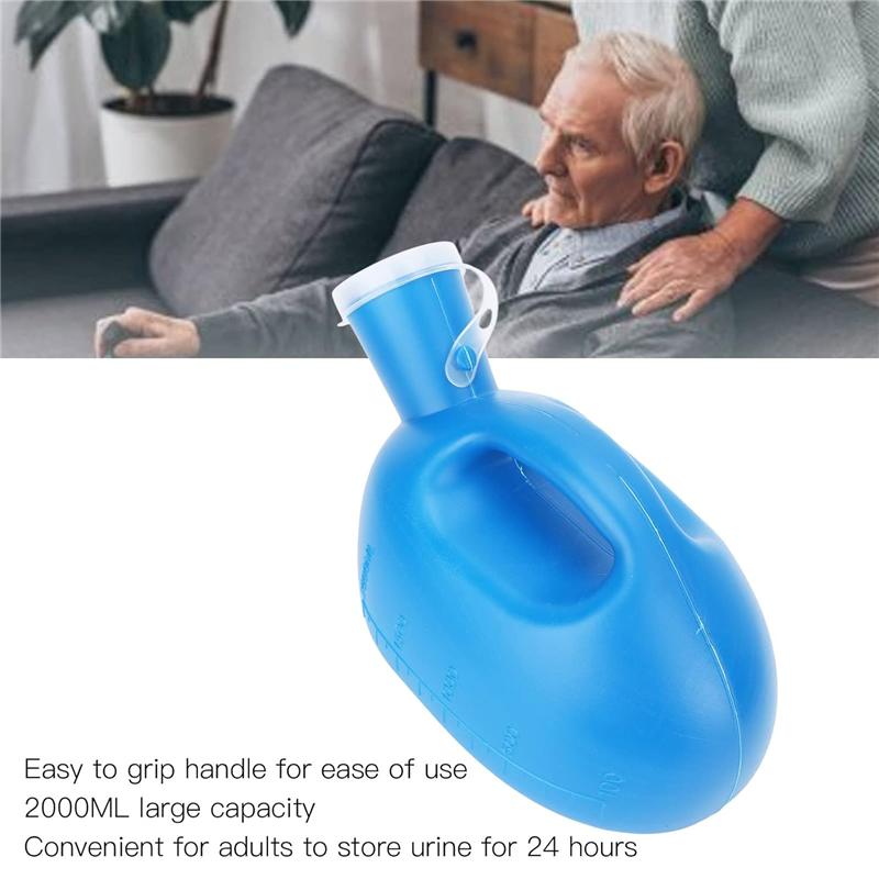 2000ml Pánská noční močová láhev Sběrač moči s 160cm hadičkou Přenosná močová láhev Toaletní potřeby