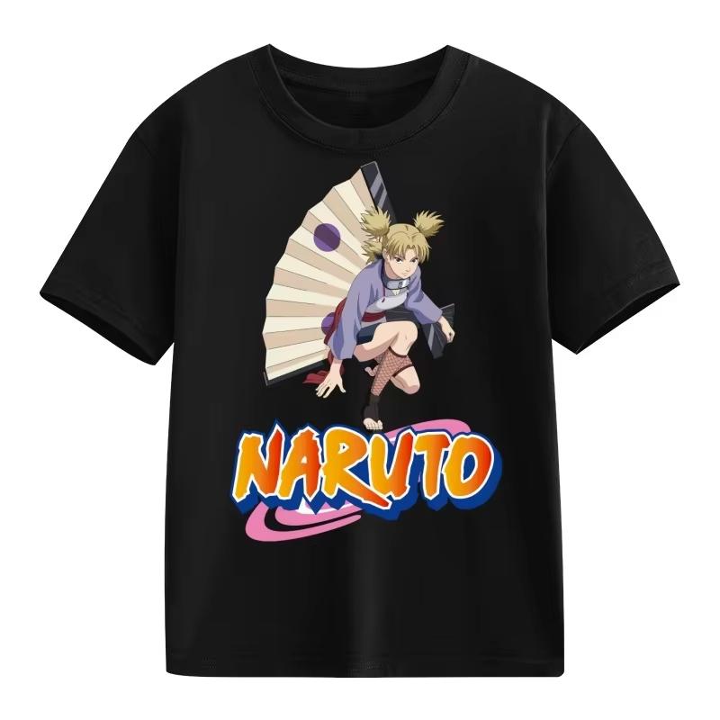 2026 Naruto Graphic T-Shirt Uzumaki Uchiha Sasuke Hatake Kakashi Anime Character Print Cotton Short Sleeve Round Tops Streetwear