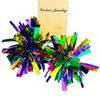 Festive Mardi Gras Festival Earrings Glitter Ball Earring Sparkling Poms Poms Earrings for Outdoor Karneval Celebrations