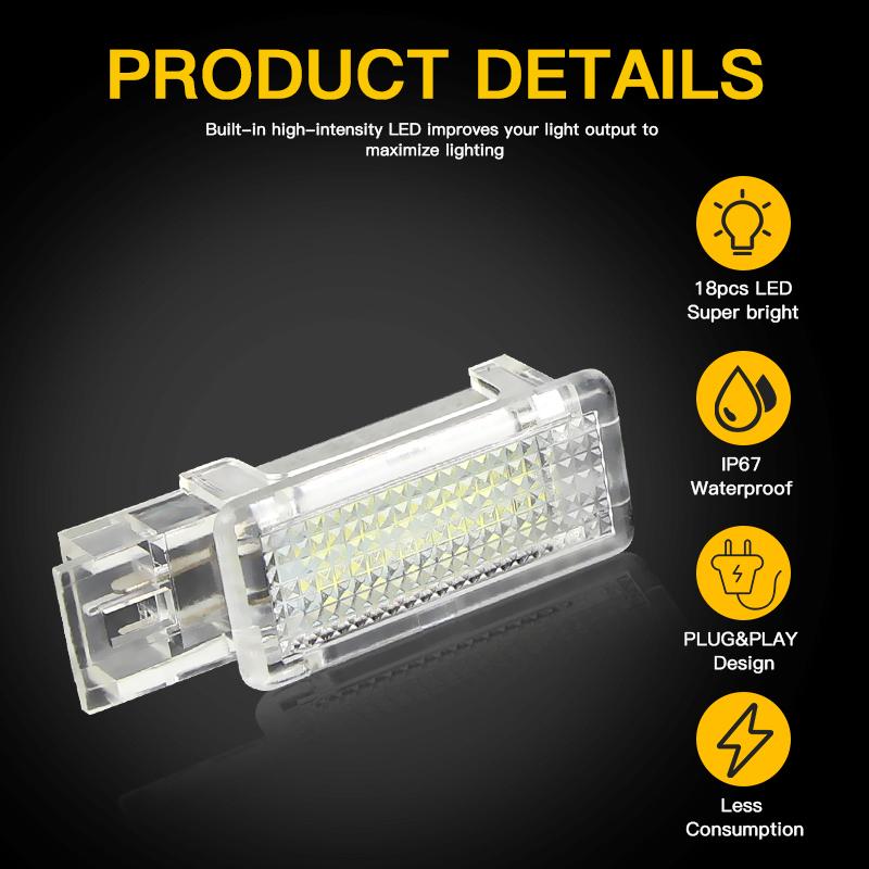 1/2PCS LED Interior Lamp Weclome Light For Mercedes Benz W639 2004-up(PX3) R171 2006-up(DX2) R199 2003-2009 OEM A2038200801