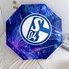 FC Schalke 04  Pattern, Automatic Folding Umbrella, Portable and Foldable Design, 8 Ribs, a Christmas or Birthday Gift.