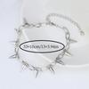 Vintage Punk Alloy Rivet Bullet Necklace for Women