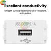 Mobile Phone Charging Panel USB Power Module 220V Socket 5V Transformer 2.1A 1A USB Charging Power Socket Switching Adapter