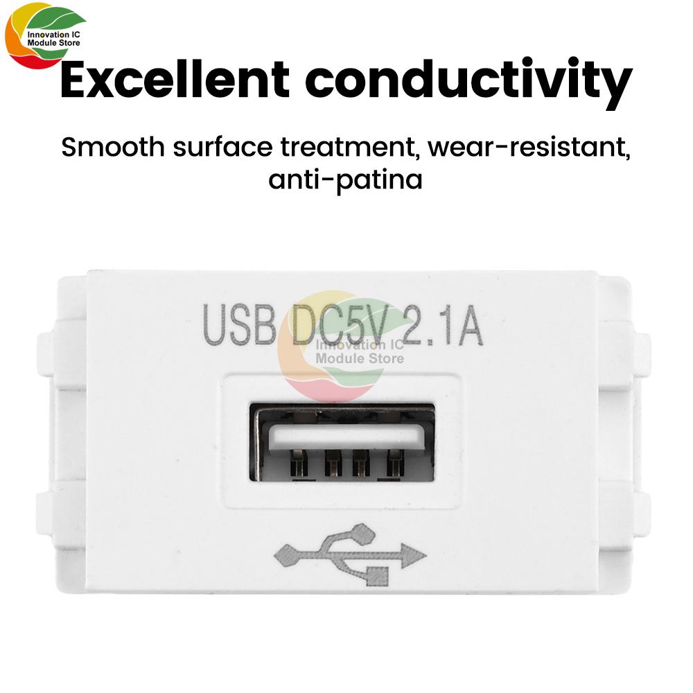 Mobile Phone Charging Panel USB Power Module 220V Socket 5V Transformer 2.1A 1A USB Charging Power Socket Switching Adapter