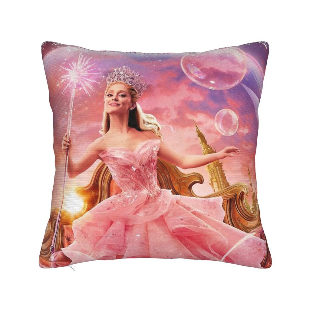 Wicked 2 Musical Movie Glinda Poster Pillowcase Soft Polyester Cushion Cover Decorative  Pillow Case Cover Home Square 40X40cm