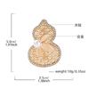 Hollow gourd brooch light luxury versatile high sense niche new corsage pin jewelry women's accessories