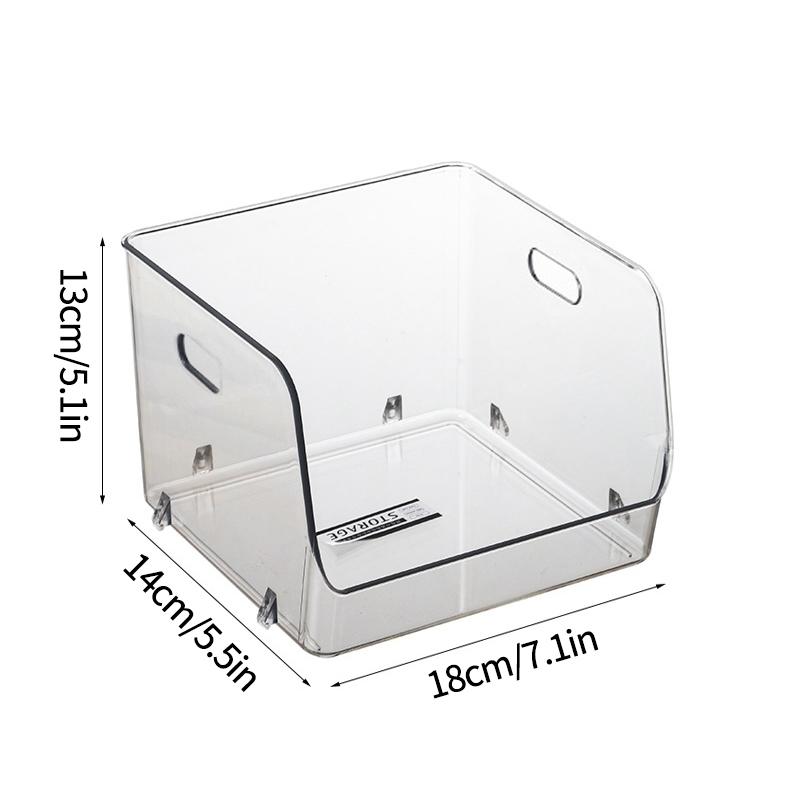 Transparent Storage Box Dormitory Cosmetics Sorting Organizer Multi Purpose Desktop Sundries Storage Stackable Drawer Box