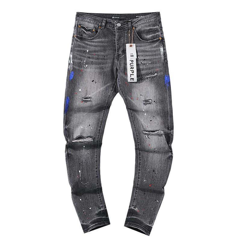 Jeans de Hombre Rectos con Parches Desgastados Estilo Vintage High Street Pantalones Casuales