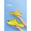 Summer Slippers Men Women Indoor Eva High Soft Bottom Sandals Open Toe Trend Slides Light Beach Shoes Slippers Home Size 35-47