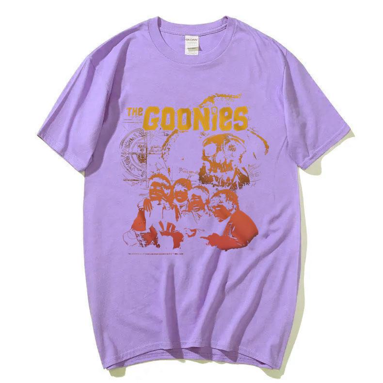 Funny Movie The Goonies Never Say Die Skeleton Print T Shirts Male Vintgae Casual T-shirt Unisex Women Rock Oversized Streetwear