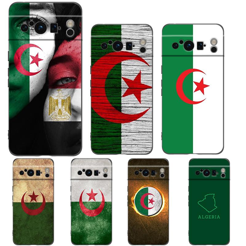 Algeria Passport Phone Case For Google Pixel 10 9 8 7 6 Pro XL 9A 8A 6A 7A 5G Soft Shockproof TPU Black Cover