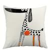 Cartoon Color Dog Pattern Cushion Cover Sofa Chair Car Waist Throw Pillows Office Bedroom Pillowcase Home Living Room Decorative