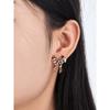 1 Pair Retro Creative Knotted Bow Earrings, Suitable For Party, Vacation, Casual, Versatile