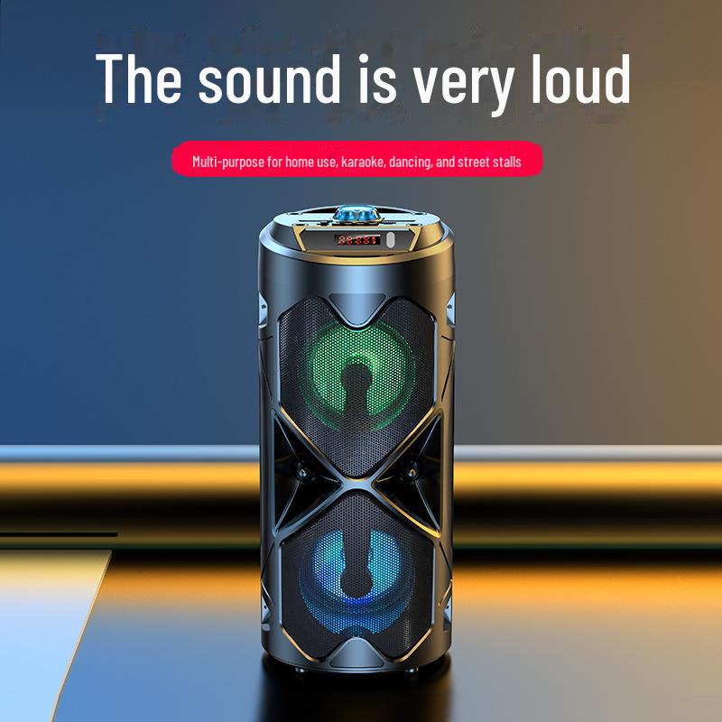 

Портативний караоке-колонка Bluetooth: Сабвуфер для Square Dance з мікрофоном для заходів на свіжому повітрі, висока гучність.