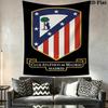Atltico De Madrid Crest Wallpaper Bedding 1 Duvet Cover 2 Pillowcase Without Core Bedding Set Christmas Birthday Gift
