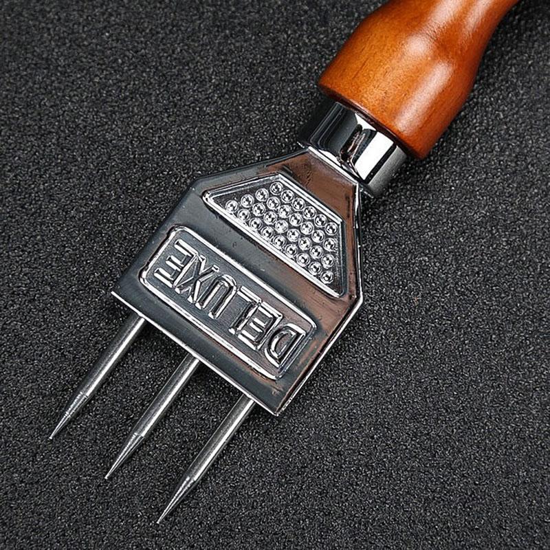 Ice Pick - Stainless Steel Ice Crusher with Wood Handle, Japanese Style Ice Chipper Ideal for Bars and Home