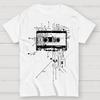Cyber tape Cotton Summer Casual Cool Loose T-Shirt